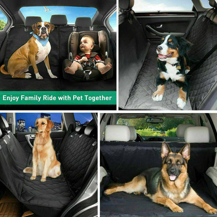 Pet Car Seat Cover – Waterproof Dog Hammock & Safety Protector for Rear Seats