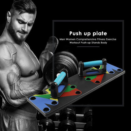 9-in-1 Push-Up Board – Multi-Function Workout Bracket for Home Gym