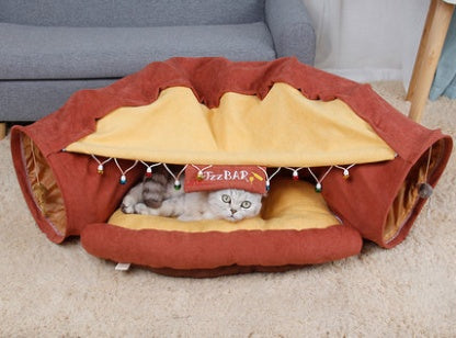 Collapsible Cat Tunnel – Interactive Play Toy for Pets