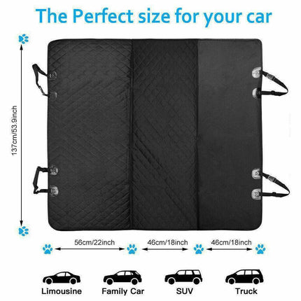 Pet Car Seat Cover – Waterproof Dog Hammock & Safety Protector for Rear Seats
