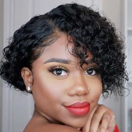 Short Curly Wig for Women – European & American Style