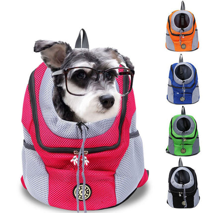 Pet Mesh Shoulder Bag – Breathable Chest Carrier for Outings