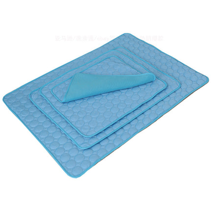Pet Cooling Pad – Portable Ice Silk Mat for Summer