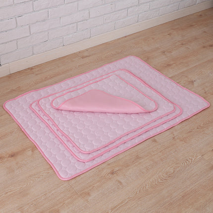 Pet Cooling Pad – Portable Ice Silk Mat for Summer