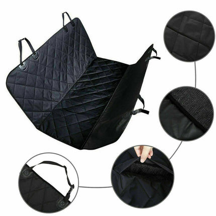 Pet Car Seat Cover – Waterproof Dog Hammock & Safety Protector for Rear Seats