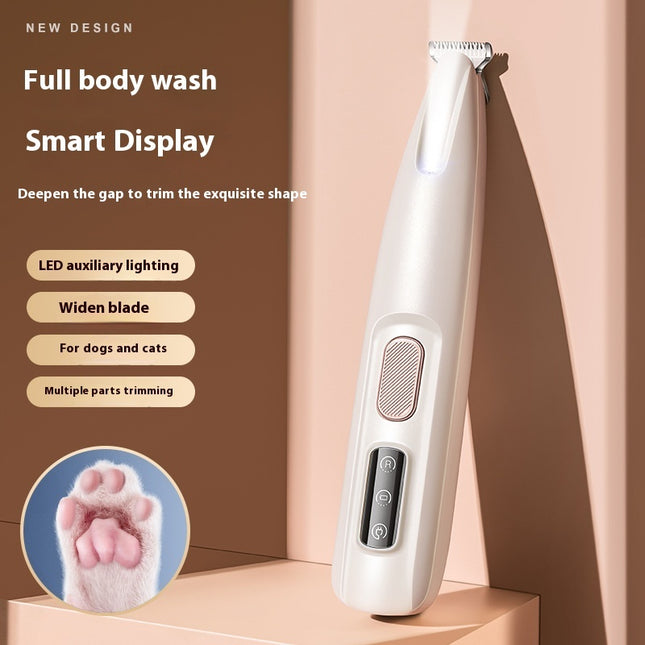 Dog Paw Trimmer – Waterproof with LED Light & Display
