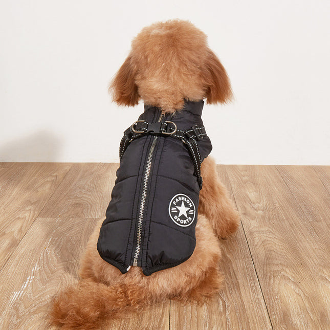 Warm Dog Jacket – Fleece-Lined, Reflective & Padded