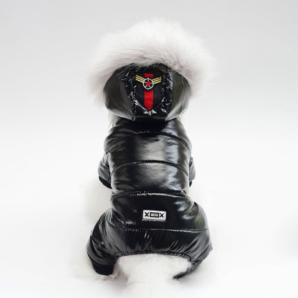 PU Dog Jacket – Stylish Teddy Clothes for Small Dogs