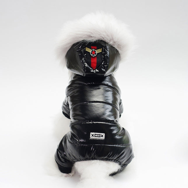 PU Dog Jacket – Stylish Teddy Clothes for Small Dogs