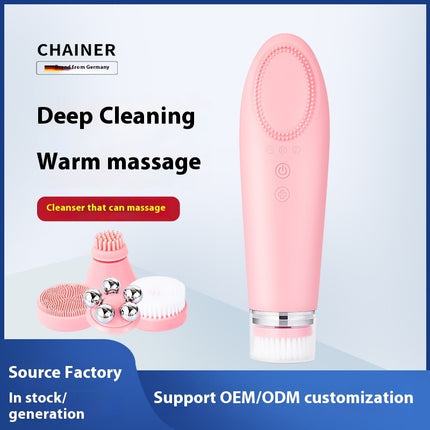 Electric Facial Cleanser – Warm Sensation & Pore Cleansing Tool