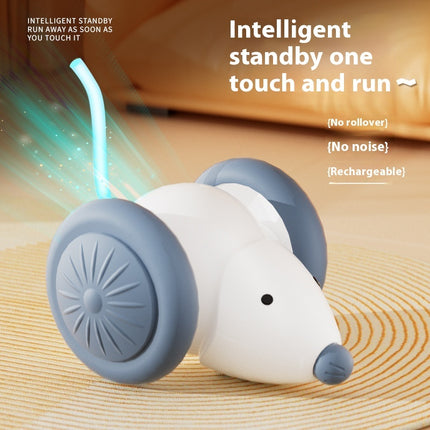 Interactive Electric Cat Toy – Smart Mouse with Obstacle Avoidance