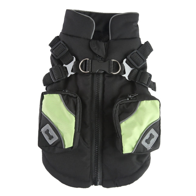 Winter Dog Jacket – Zipped Cotton Coat for Pets