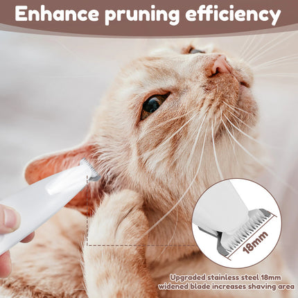 Dog Paw Trimmer – Waterproof with LED Light & Display