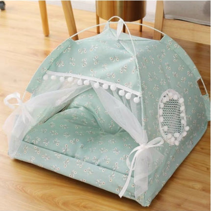 Semi-Enclosed Pet Bed – Cosy Nest for Cats & Small Dogs