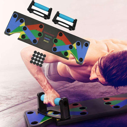 9-in-1 Push-Up Board – Multi-Function Workout Bracket for Home Gym