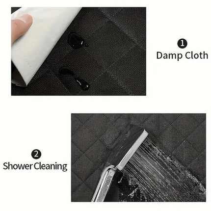 Waterproof Dog Car Seat Cover – Front & Back Hammock with Safety Straps