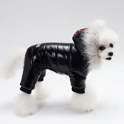 PU Dog Jacket – Stylish Teddy Clothes for Small Dogs