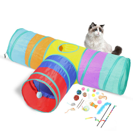 Foldable Cat Tunnel – Interactive Climbing Toy for Pets
