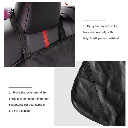 Waterproof Rear Car Seat Cover – Non-Slip Hammock Protector for Dogs & Pets