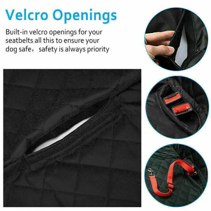 Pet Car Seat Cover – Waterproof Dog Hammock & Safety Protector for Rear Seats