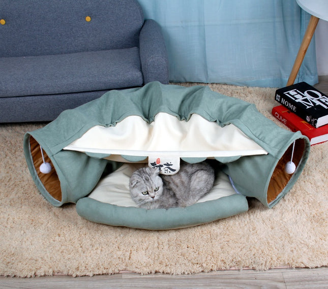 Collapsible Cat Tunnel – Interactive Play Toy for Pets