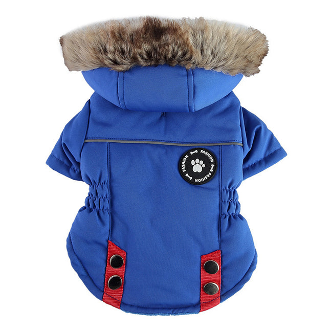 Winter Dog Jacket – Zipped Cotton Coat for Pets