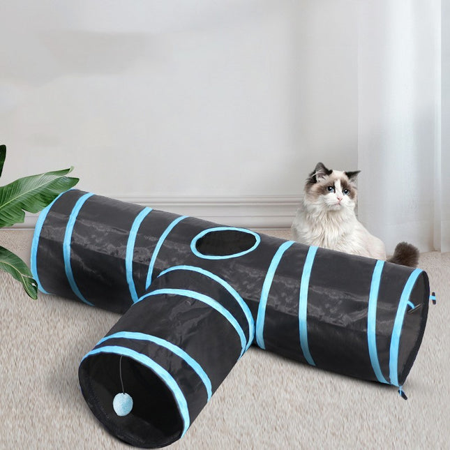 Foldable Cat Tunnel – Interactive Climbing Toy for Pets