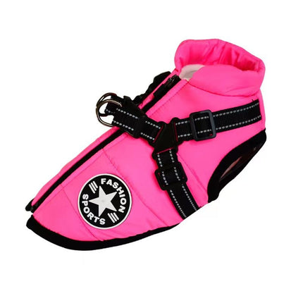 Warm Dog Jacket – Fleece-Lined, Reflective & Padded