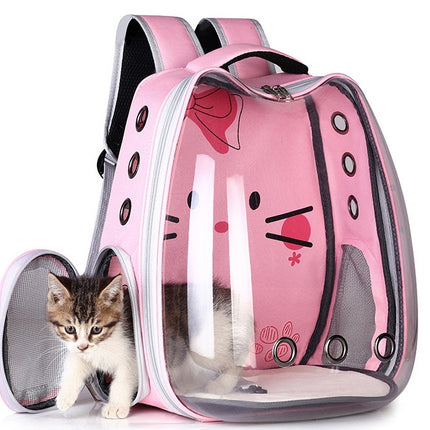 Pet Carrier Backpack – Breathable Travel Bag for Cats & Dogs