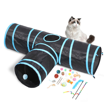 Foldable Cat Tunnel – Interactive Climbing Toy for Pets