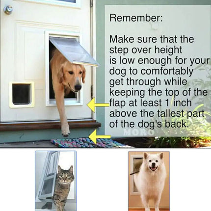 Cat & Small Dog Door – Secure 2-Way Locking Flap