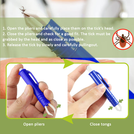 Tick Remover Tool – 3pcs Set for Dogs, Cats & Humans (Painless Removal)