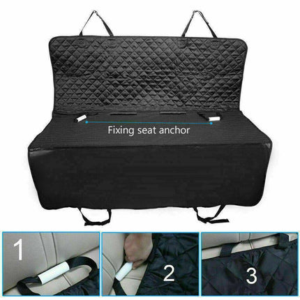 Pet Car Seat Cover – Waterproof Dog Hammock & Safety Protector for Rear Seats