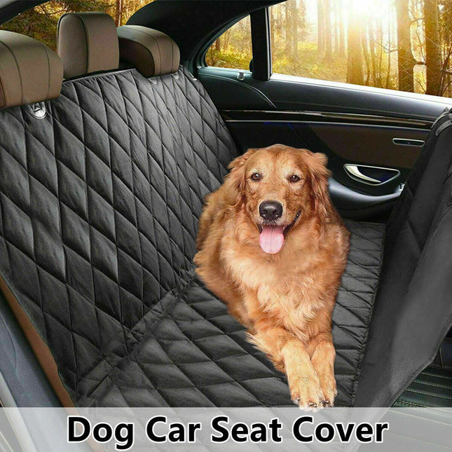 Pet Car Seat Cover – Waterproof Dog Hammock & Safety Protector for Rear Seats