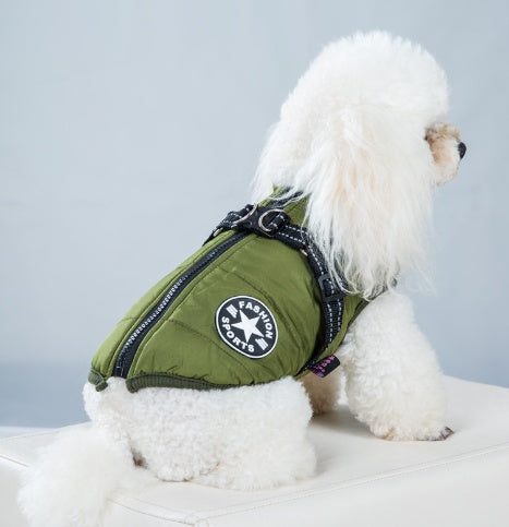 Warm Dog Jacket – Fleece-Lined, Reflective & Padded