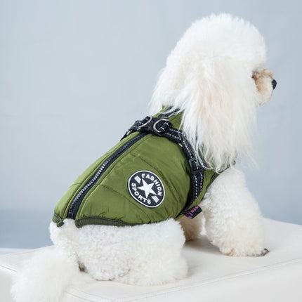 Warm Dog Jacket – Fleece-Lined, Reflective & Padded