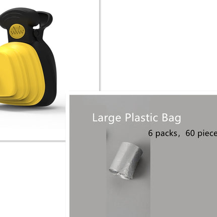 Dog Poop Bag Dispenser – Travel-Friendly with Foldable Scoop