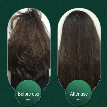 2-in-1 Hair Straightener & Curling Hot Comb – Dual-Purpose Electric Styling Brush with Negative Ion Technology