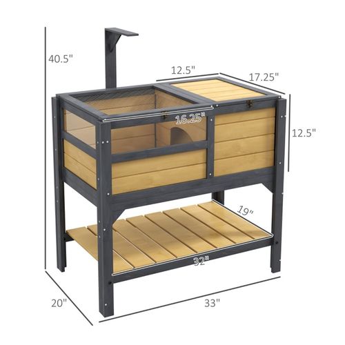 Premium Tortoise & Small Animal Habitat - Space-Saving, Easy-Clean Design