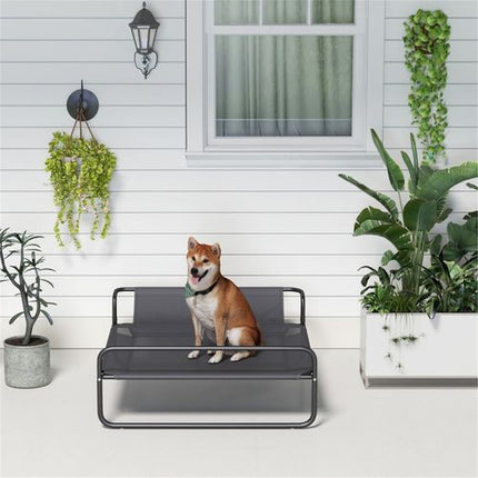Ultimate Comfort Raised Pet Bed with Breathable Mesh - Ideal for Small Dogs