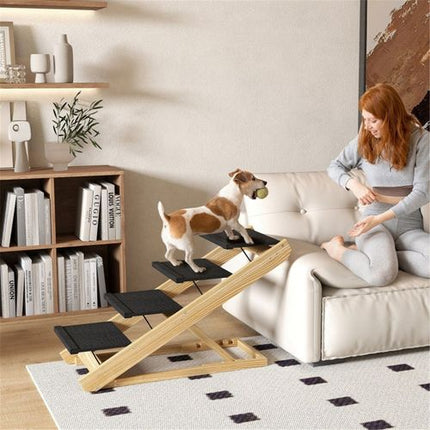 Multifunctional Pet Stairs & Ramp - Safe, Adjustable, and Foldable Design