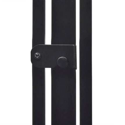 Pet-Safe Steel Fireplace Fence - Durable Black Barrier for Safety and Style