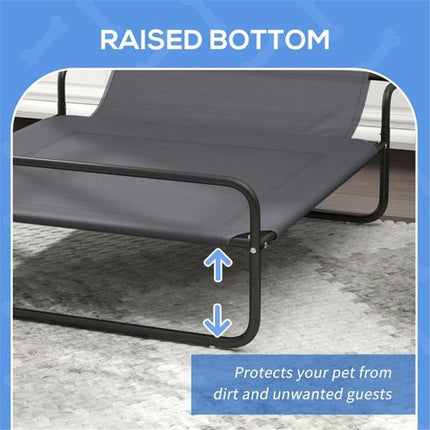 Ultimate Comfort Raised Pet Bed with Breathable Mesh - Ideal for Small Dogs