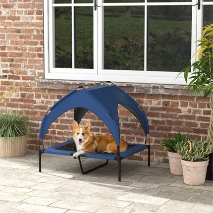 Elevated Pet Bed with Weather-Resistant Canopy – Comfort & Style for Your Dog!