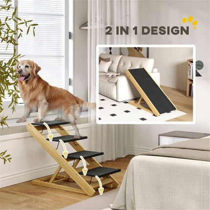 Multifunctional Pet Stairs & Ramp - Safe, Adjustable, and Foldable Design