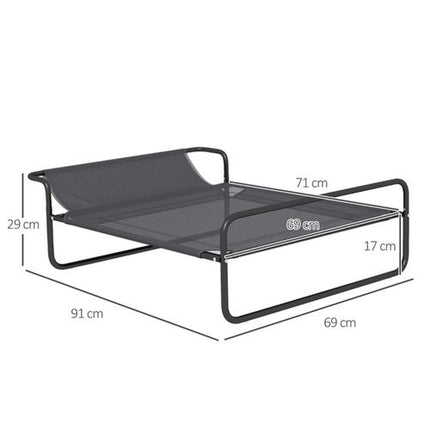 Ultimate Comfort Raised Pet Bed with Breathable Mesh - Ideal for Small Dogs